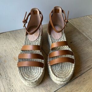 NWOT! J Crew Natural Jute Platform Sandal
